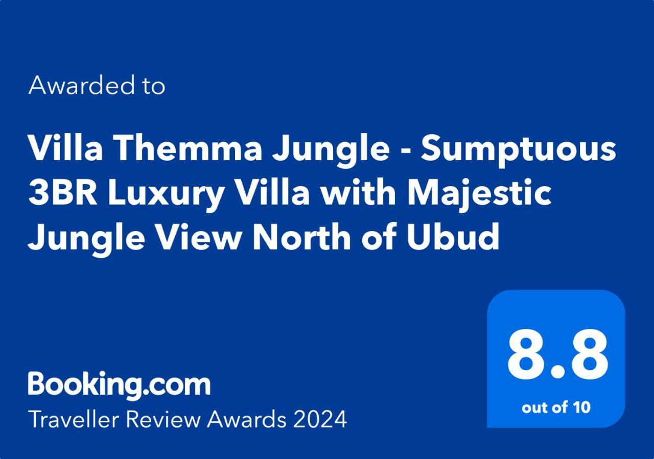 Villa Themma Jungle - Sumptuous 3Br Luxury Villa With Majestic Jungle View North Of Ubud Exterior photo
