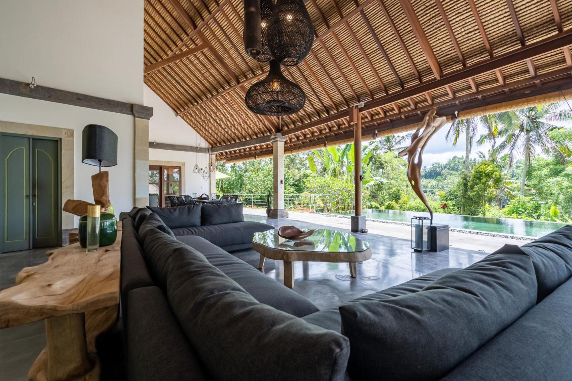 Villa Themma Jungle - Sumptuous 3Br Luxury Villa With Majestic Jungle View North Of Ubud Exterior photo